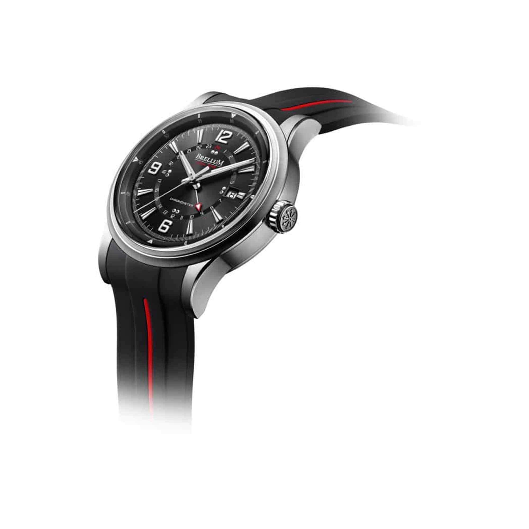 Brellum Wyvern GMT Chronometer Black Dial W.GMT.130 – Swiss Time