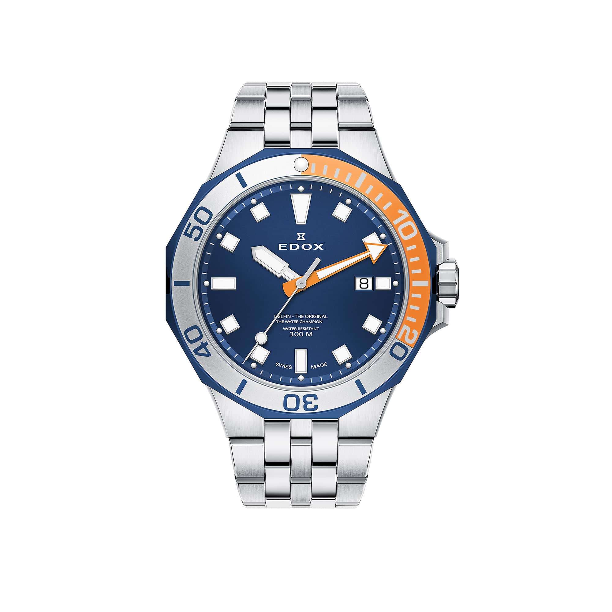 Edox Delfin Diver Date 53015-357BUOM-BUIN – Swiss Time