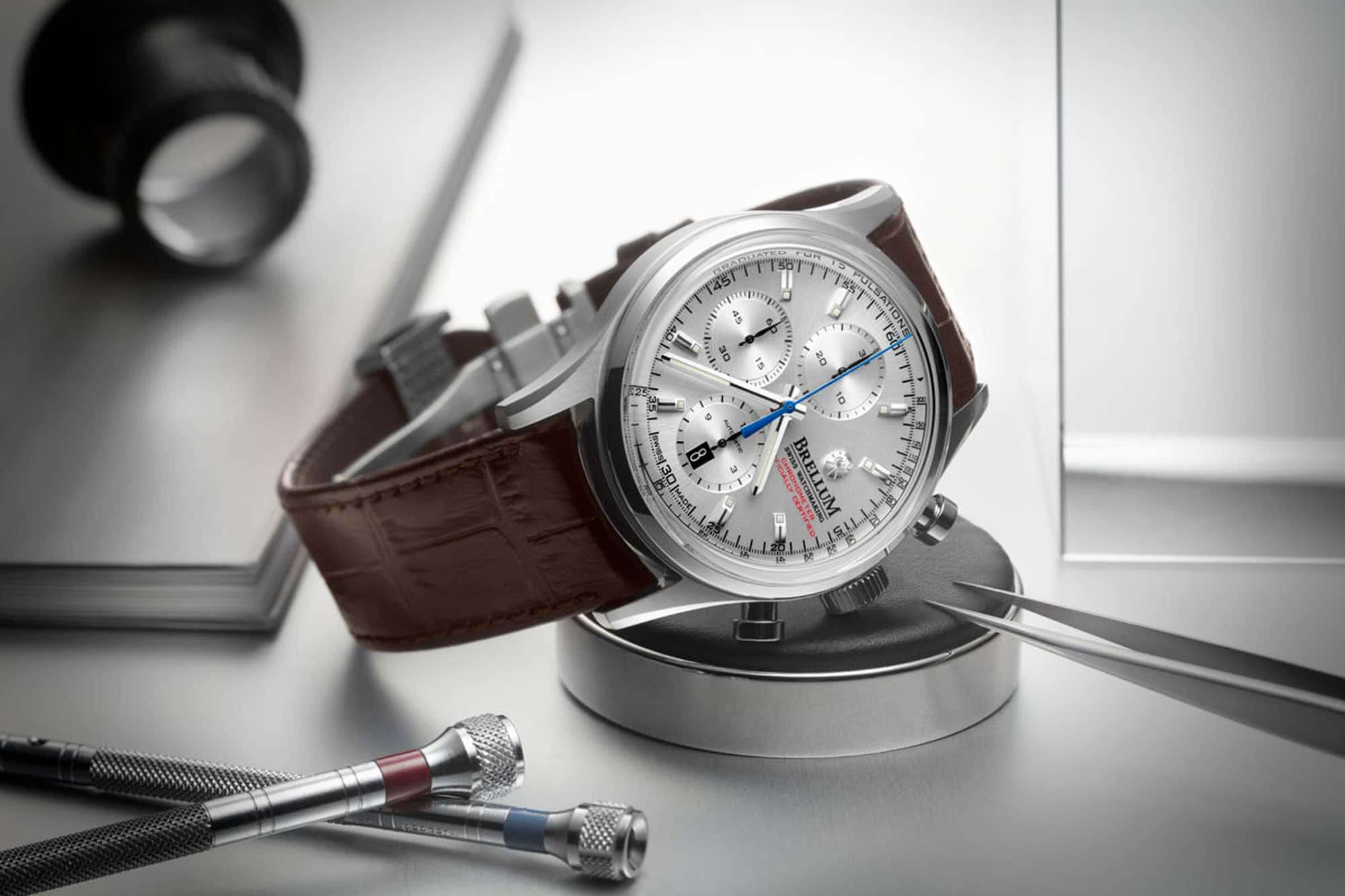 Brellum DuoBox Classic Automatic Chronometer Silver DB.CH.100 – Swiss Time