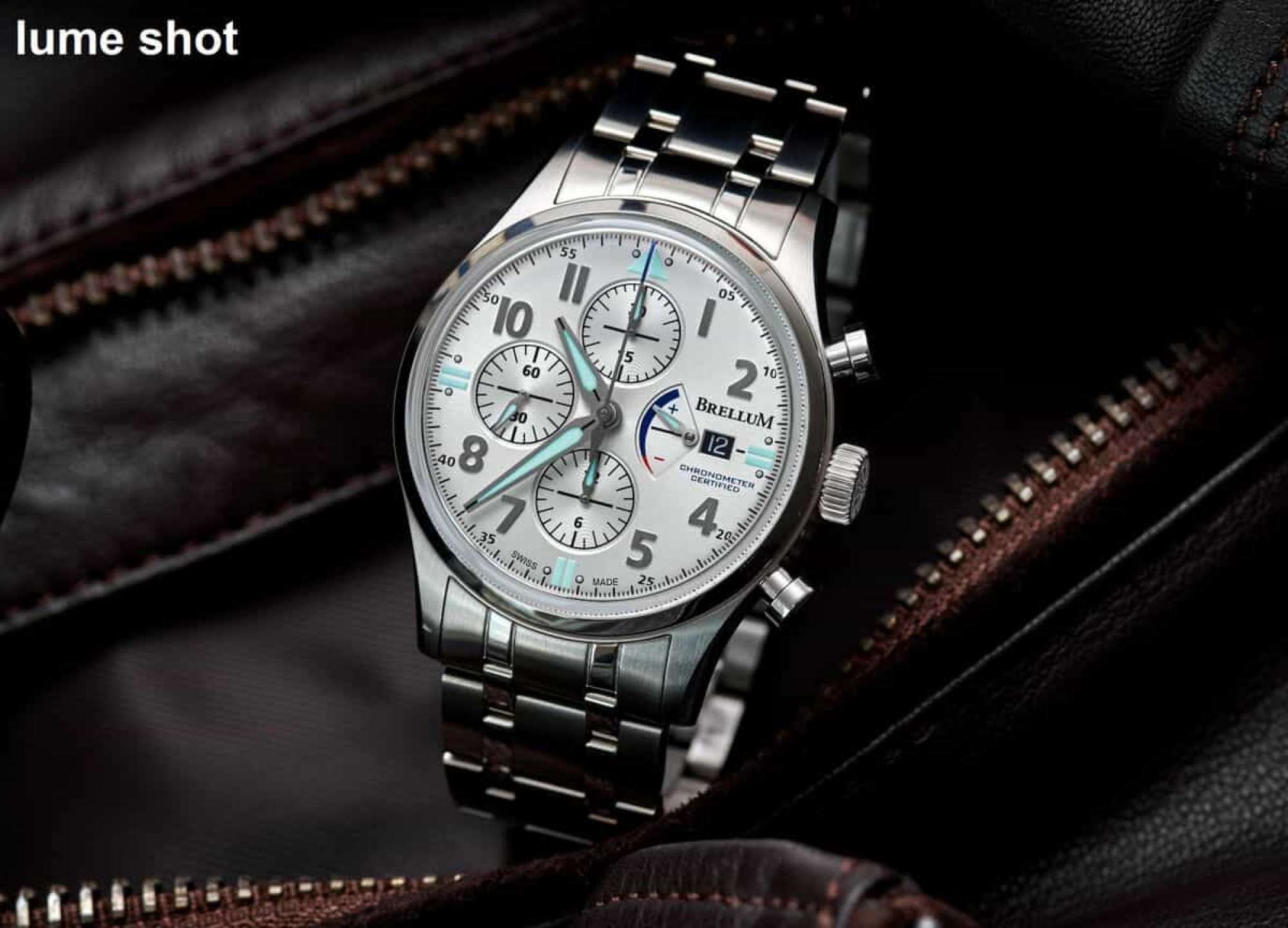 Brellum Pilot Power Reserve Chronometer Silver Dial pilot.207 – Swiss Time