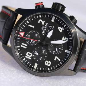 Delma Aero Commander Chronograph Automatic Black PVD 44601.580.6.038 – Swiss Time