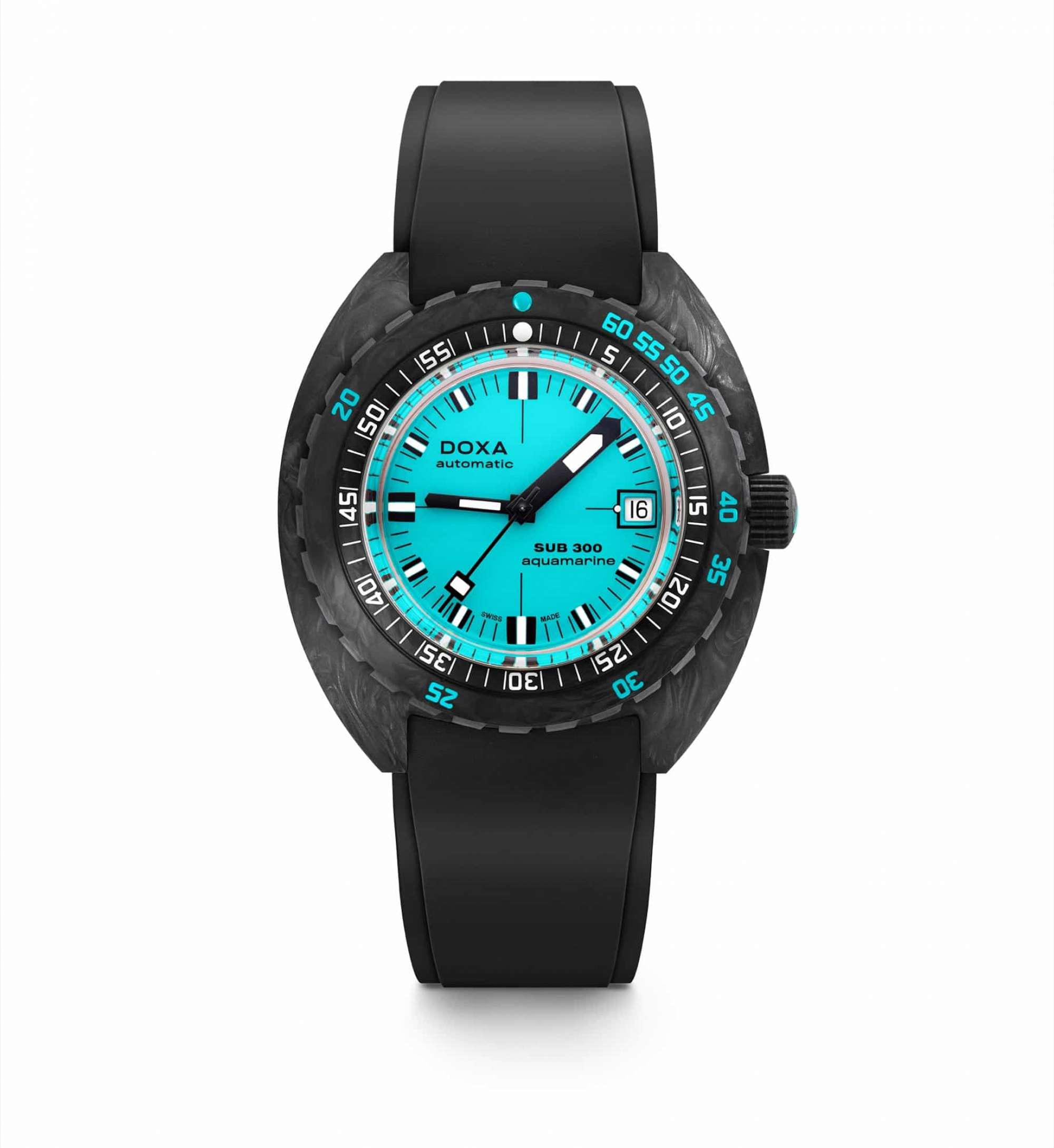 Doxa SUB 300 Carbon Aquamarine 822.70.241.20 – Swiss Time