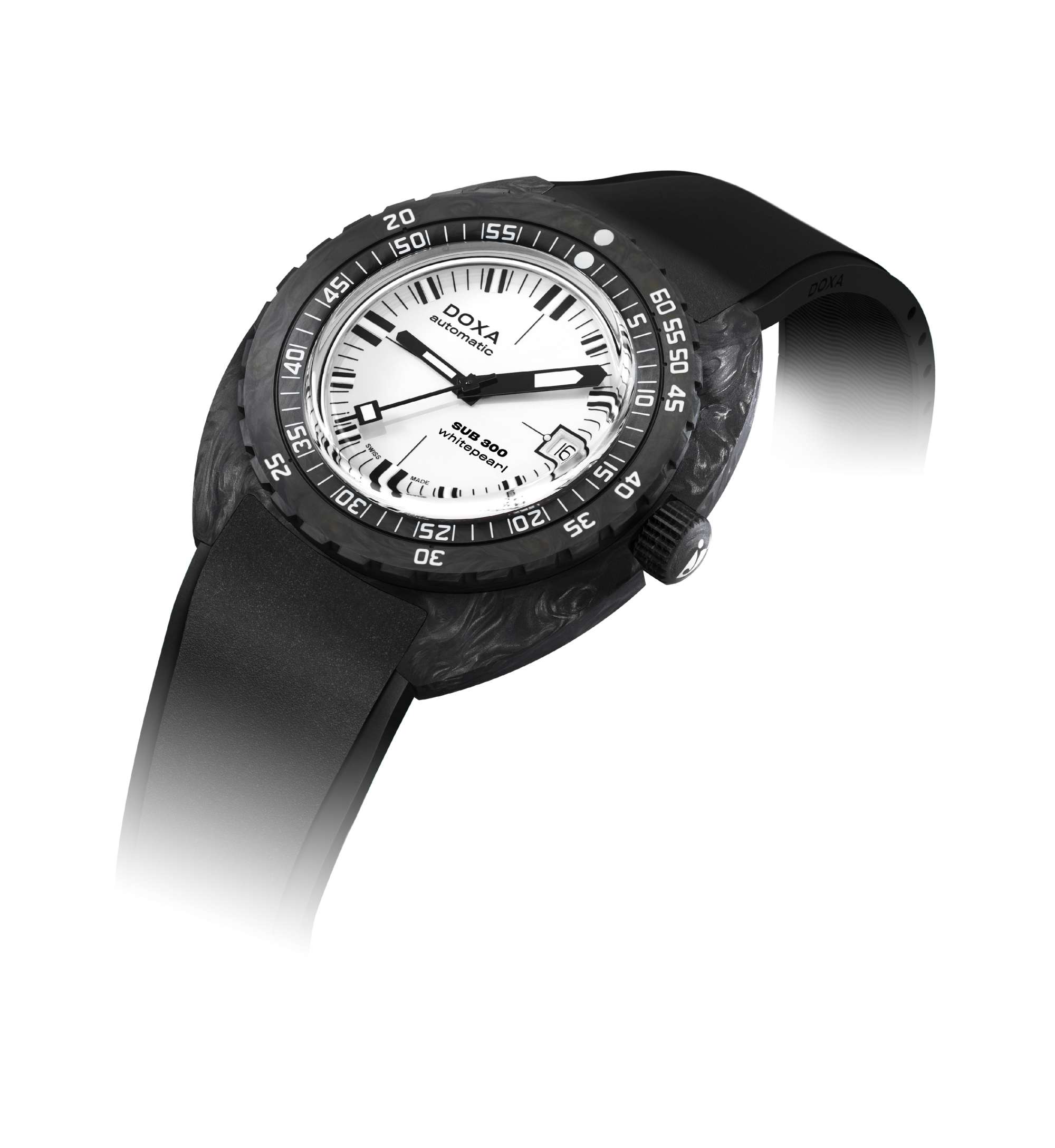 DOXA SUB 300 Carbon Whitepearl 822.70.011.20 – Swiss Time