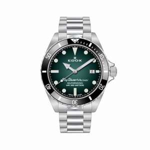 Edox Skydiver Military Stainless Steel Limited Edition 80115-RN-VD – Swiss Time